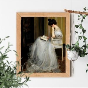 The Readers painting by Jacques-Emile Blanche (does not come with frame) print